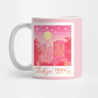 Tokyo Cityscape Pixel Art Polaroid Mug